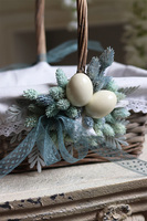 dekorowany koszyczek wielkanocny, Medana, wys.25cm