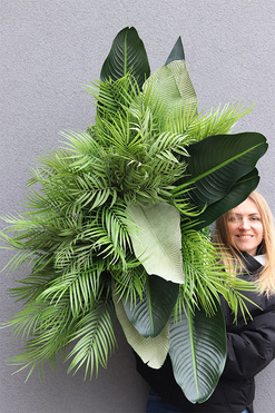 Sopot Cocktail Bar B, ścianka jednostronna ze sztucznych roślin, wym.70x50cm