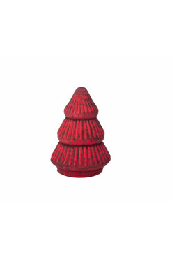 Red Velvet, bożonarodzeniowa figurka choinka B, kpl.6szt, wys.12cm 