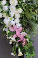 duża wiązanka nagrobna z orchideą, Ydeal, dł.116cm