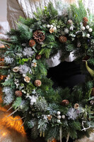 Zimowy Las, zimowy wianek na drzwi