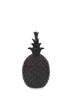 Ananas Black, pojemnik ceramiczny A, wym.19x10x10cm
