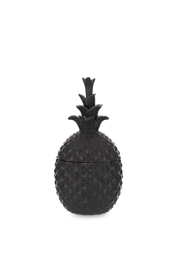 Ananas Black, pojemnik ceramiczny, wym.19x10x10cm