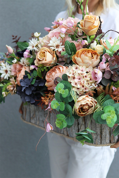 Bellasja, elegancka kompozycja nagrobna w skrzynce