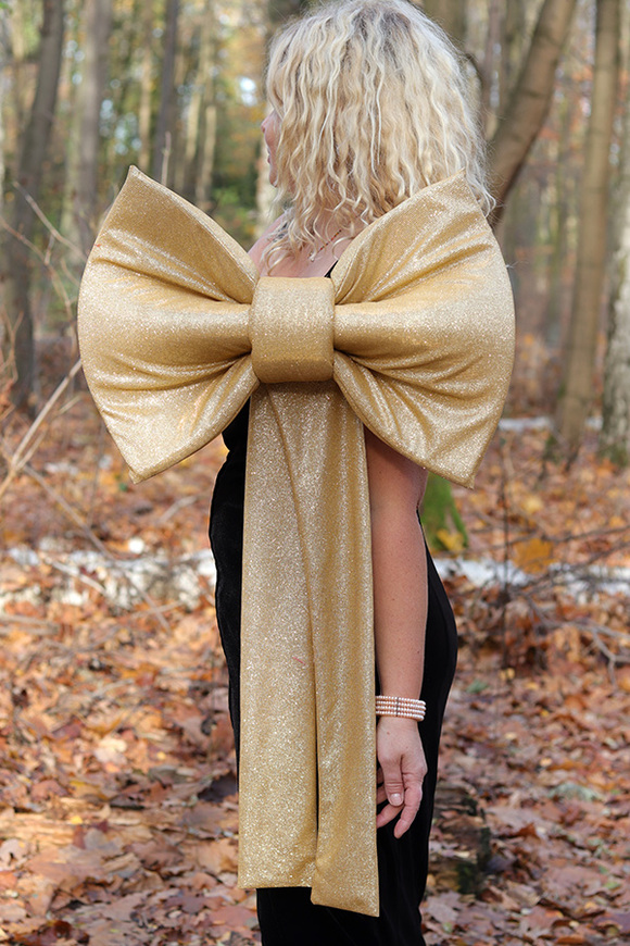 Velvet Papillon, welurowa kokarda pluszowa XXL