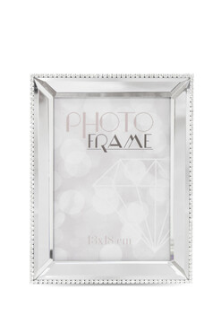 Silver Crystals, szklana ramka na zdjęcia, wym.22x17cm