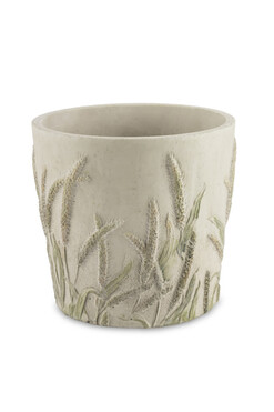 Zboże G, ceramiczna osłonka na kwiaty, wym.15.5x16.5cm