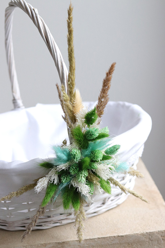 Tradycja z Klasą, dekorowany koszyczek wielkanocny, wys.30cm