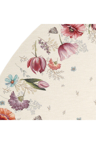 Spring Flowers, obrus gobelinowy serweta okrągła