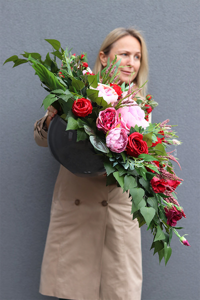 Czerwień Miłości, komplet dekoracji nagrobnych