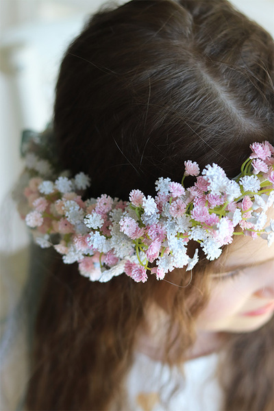 Kaszka Colors, komunijny kwiatowy wianek na głowę, rozmiar uniwersalny