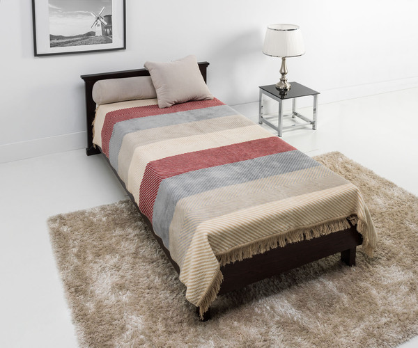 Boho Simple, miękki koc z frędzlami