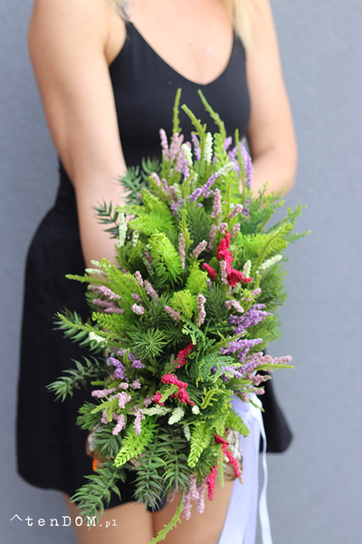 Wrzosy Woodland, kompozycja nagrobna w skrzynce