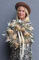 Hay Pumpkins, dekoracyjny wianek z suszem