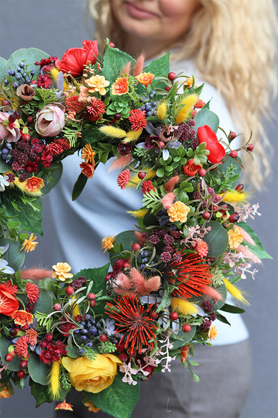 Artellia, kolorowy wianek dekoracyjny