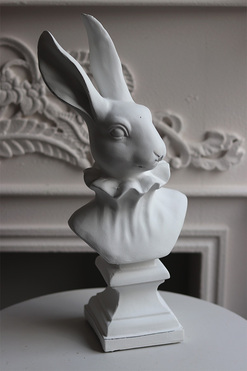 Vintage Bunny, figurka wielkanocna zajączek popiersie, wys.38.5cm
