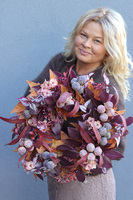 Berdena Autumn, jesienny wianek z liści i owoców rozp.40cm