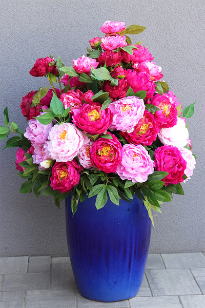 Peonies Extra, podłogowa dekoracja kwiatowa