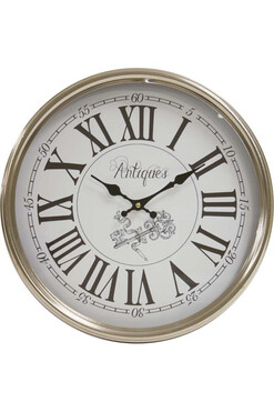 Antiques, elegancki zegar ścienny, śr.40cm