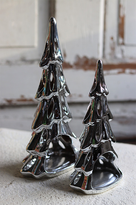 Silviato, lampion / figurka świąteczna, choinka A, wym.28.5x13x8cm