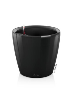 Classico LS, elegancka donica z nawadnianiem, czarna, wym.33x35cm
