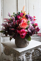 barwna kompozycja kwiatowa, Berriato, wym.34x38cm