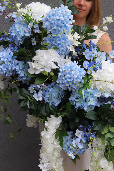 elegancka kompozycja kwiatowa, Blue Romance