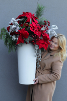 Gwiazda Betlejemska Mediolan, wysokiej jakości sztuczna roślina XL