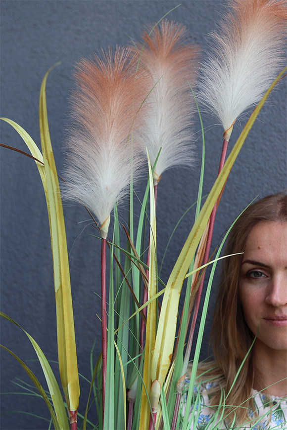  sztuczna trawa Pióropusze, beż, wys.120cm