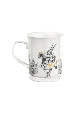 Alice in Wonderland, kubek porcelanowy, królik i królowa, poj.400ml