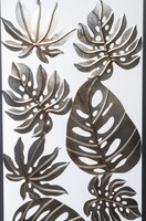 Jungle Silver, srebrny decor ścienny, wym.99.5x50x1cm 