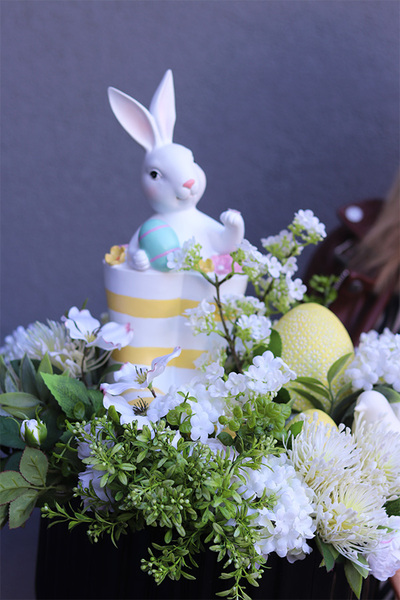 Deluxe Rabbit, stroik wielkanocny z zajączkiem