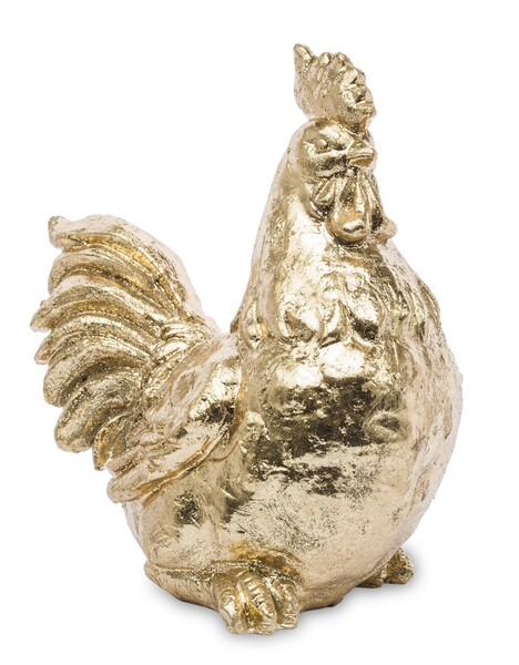 figurka wielkanocna, Kogut Gold, wym.19x10.5x17cm