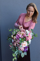 Genova, komplet nagrobny, wieniec + bukiet