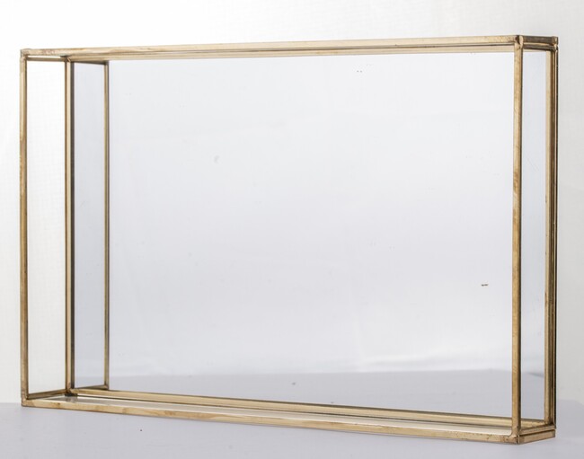 Restamo B, złota taca lustrzana, wym.4x29.5x18.5cm