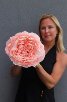 Paper Flower O, ręcznie robiony kwiat papierowy