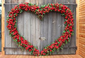 Serce Miłosne, dekoracja ślubna, wym.300x300cm