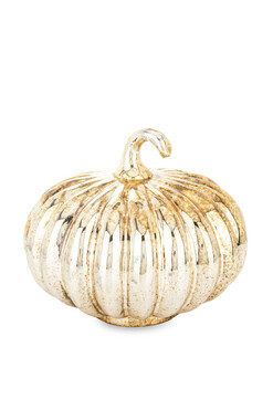 Pumpkin Goldeo A, figurka szklana dynia, wym.18x18x18cm