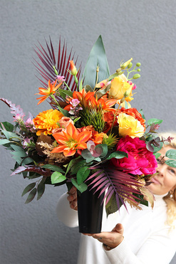 Ramenia, komplet dekoracji nagrobnych, wiązanka + bukiet 