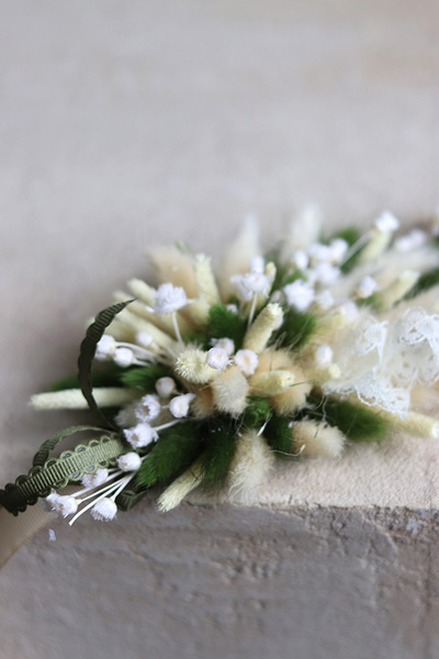 Boho Green, stroik / dekoracja do koszyczka wielkanocnego, rozp.18x10cm 