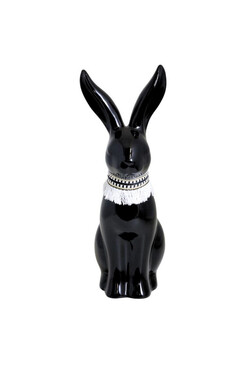 Bunny Black, figurka wielkanocna zajączek E, wys.40.5cm