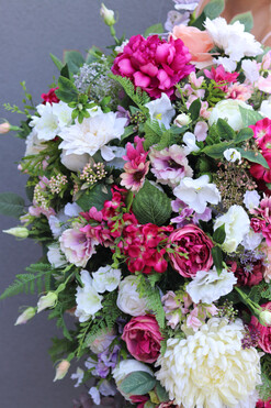 Amaranita, duża wiązanka nagrobna, dł.130cm  