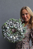 Frozen, świąteczny wianek na drzwi