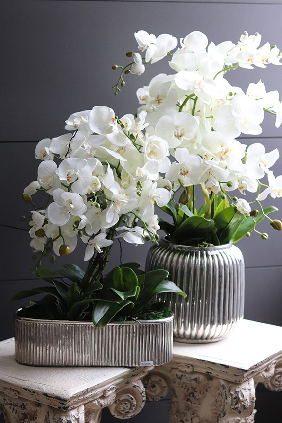 Hilton Silver, wysokiej jakości sztuczny storczyk