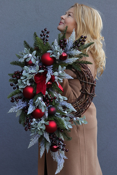 Magiczny Czas, asymetryczny wianek świąteczny