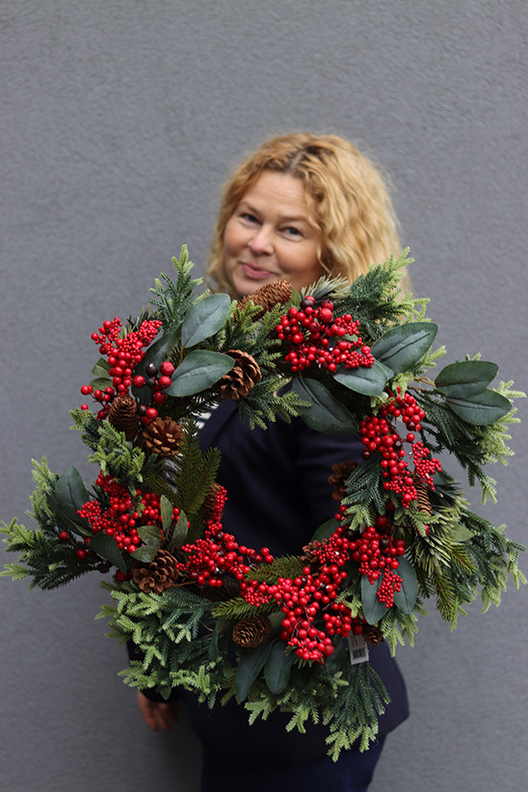 Na Święta, świąteczny wianek dekoracyjny