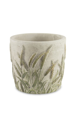 Zboże C, ceramiczna osłonka na kwiaty, wym.11.5x12.5cm