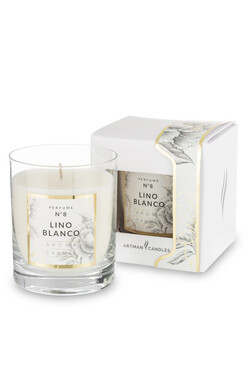 świeca zapachowa w szkle, A&C Lino Blanco, 250g