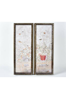 Vintage Orient szklany obraz (prawy) Belldeco tendom.pl