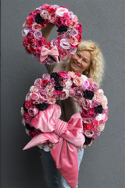 Natalie in Paris 2, wianek na drzwi z kokardą